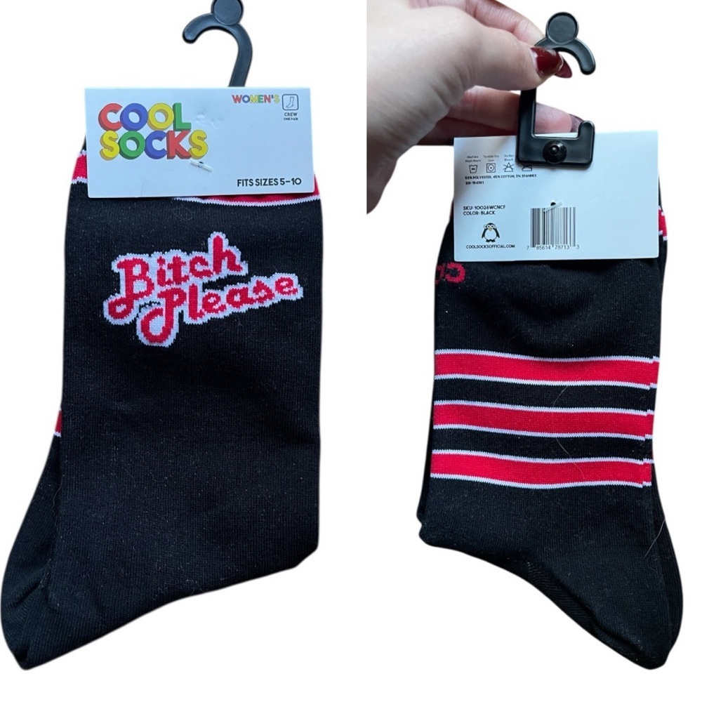 B**** Please Cool Crew Sock Women’s Size 5-10